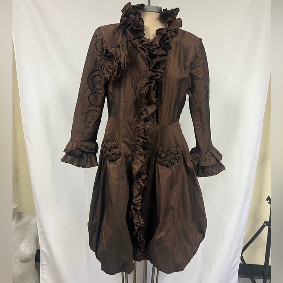 Chez Vouzde France long sleeves Ruffle jacket - Picture 3 of 13